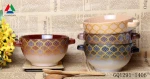 liling high quality ceramic round bowl with whosale decal