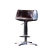 Import loft industrial furniture bar chair vintage leather stainless steel lift adjustable bar stool chair high chair for bar table from China