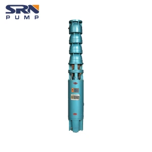 Long shaft deep well pump for irrigation with water filling type motor