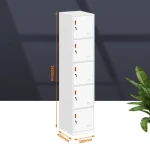 LONGLI OFFICE FURNITURE Hot sale 5 doors metal school change room clothes store locker metal gym cabinet cupboard