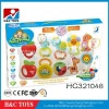 Lovely plastic ring rattle, wholesale baby toy rattles HC321046