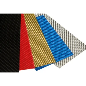 luxury 3k twill weave 0.2mm 0.5mm 1mm 2mm 3mm thickness color carbon fiber plate