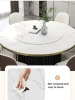 Luxury Adjustable Marble Dinning Table Modern Custom Dining Room Furniture Round Concrete Dining Table