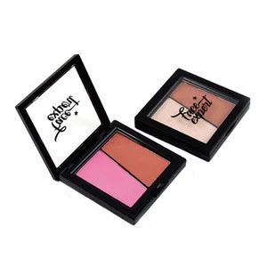Luxury beauty cosmetics private label 2 colors contouring blush