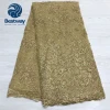 Luxury Big french Lace beaded embroidery bridal fabrics Heavy Mint green For Wedding Party FL2594