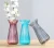 Import luxury blue green red painting flower glass vase for home decoration wedding from China