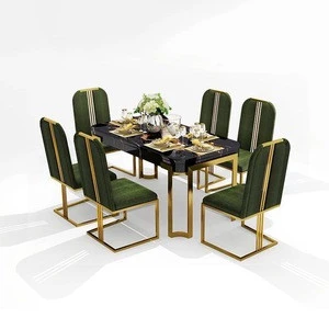 Luxury dining table set with dining chair
