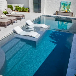 Luxury reclining chair chaise lounge Ledge lounge in-pool chaise