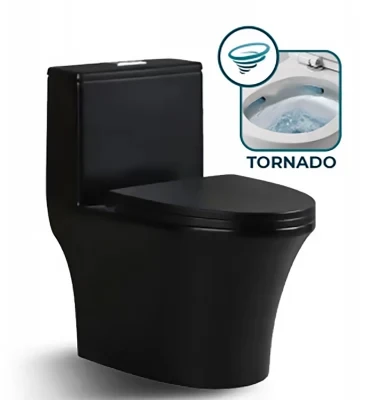 Luxury Sanitary Ware Standard Modern Bathroom Wc Ceramic Toilet Bowl Matt Black