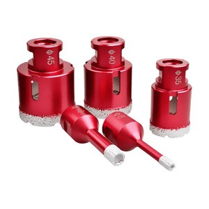 M14 Hard-solder Diamond Braze hole saw core drill bits 6-70mm Glass Marble Granite Concrete cutter angle grinder tools