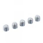 M2-M16 304 Stainless Steel Machine Screws, Headless Hex Socket Set Screws with Concave End