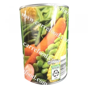 Macedoine de legumes Mixed vegetables for 400g with Legumes Dor beans