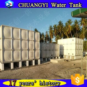Made in China 30 years using life GRP pressed water tank