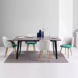made in China cheap wooden dining table and chairs children wooden funiture kids furniture Canton Fair dining table and chairs