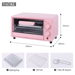 Made in china home kitchen 650W Multi-purpose toaster oven electric