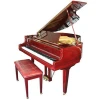 Mahogany Grand Piano with piano bench and accessories