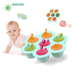 Manufacture Silicone Baby Food And Breast Milk Storage Tray For Easy Feeding