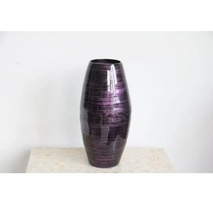 Manufacturer directly supply Lacquer paint ornamental decorative vases with customized shape