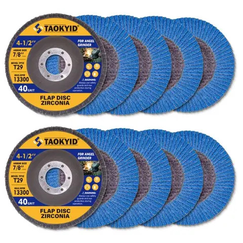 Manufacturers 4.5 Inch T29 Zirconia Aluminum Flap Disc for Stainless Steel and Wood Polishing Customizable OEM Support