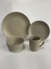 Matte Color Round Shape Restaurant Ceramic Stoneware Set Color Glazed Dishes Dinner Bowl Mug Plate Ceramic Dinnerware Sets