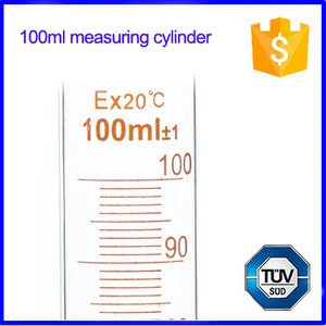 Measuring cylinder with spout & round base graduated test tube