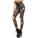 Mechanical Parts Pattern Digital Legging S-XL Seamless Legging DJ5700