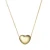 Import MECYLIFE Puffy Heart Pendant Stainless Steel Jewelry Womens Rose Gold Necklace from China