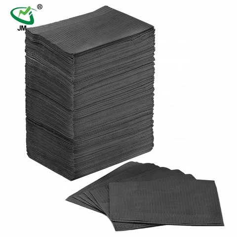Medical Tattoo Supply Consumables Black 2Ply Paper+1Ply PE Film Disposable Bibs Printed