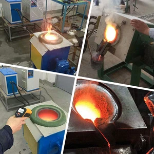 medium frequency industrial metal melting furnace oven