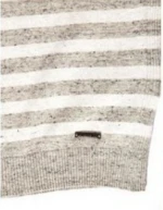 Men's horizontal striped round neck sweater