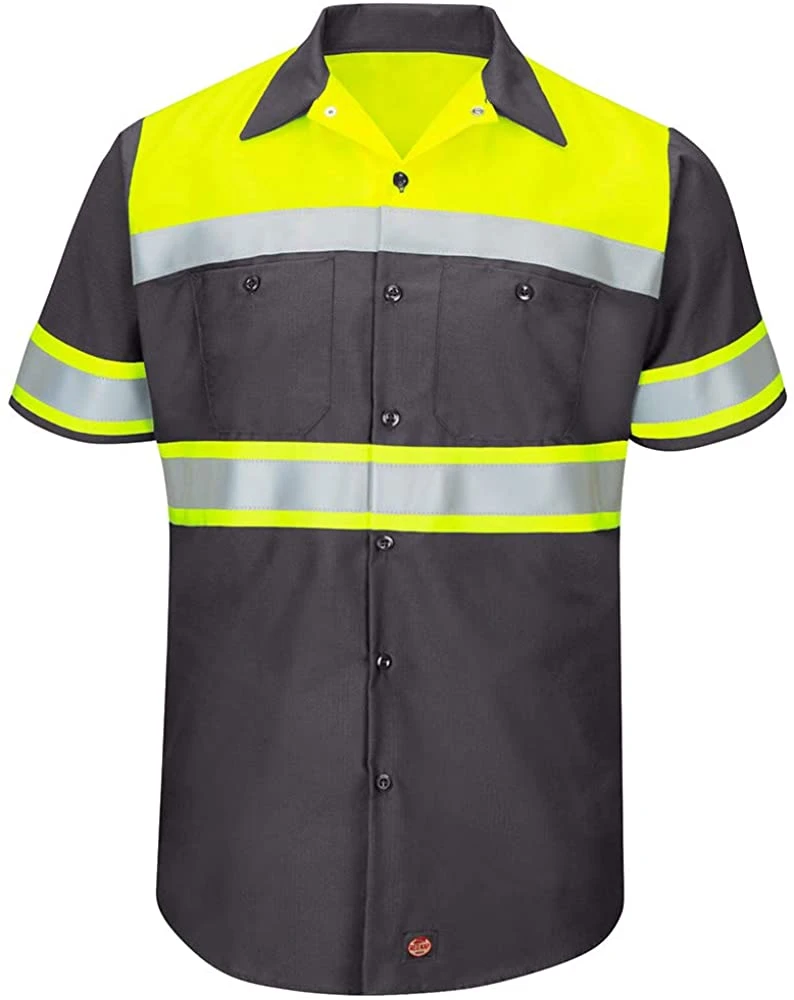 Mens Short Sleeve Security  Uniform Shirt work wear Security Guards Uniform Shirt Short Sleeve summer security uniform