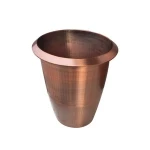 Metal spinning stainless steel large floor vase