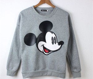 Mickey Sport Women Mouse Hoodies Cartoon Print Pullovers Clothes Sweatshirt Streetwear QBC-6257