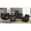 Modern brown leather two seater chair furniture recliner sofa set