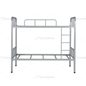 modern design double bunk bed dorm room furniture metal bed frame