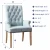 Import Modern Elegant Button-Tufted Upholstered Fabric With Nailhead Trim Dining Chairs from China