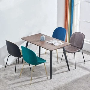 modern italy Hot selling dining room furniture modern simple wooden dining table set Restaurant Chairs and table dining room set