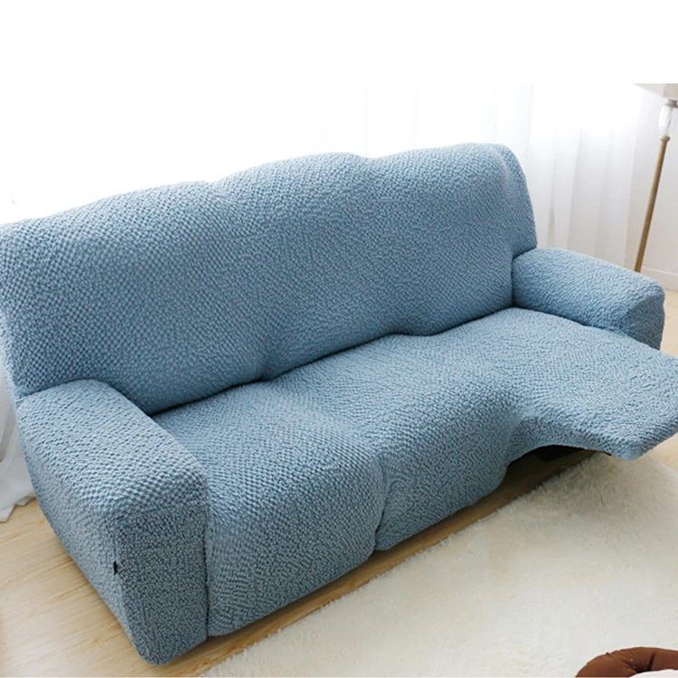 Modern Luxury Polyester Cotton 3 Seater Recliner Sofa Slipcover Stretch Recliner Sofa Cover