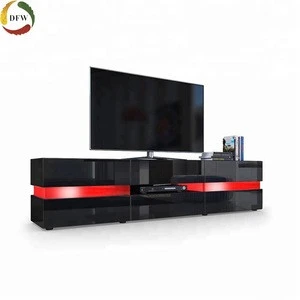 Modern melmained MDF particle board cheap simple living room furniture tv stand