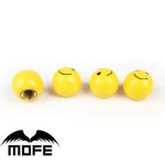 MOFE Racing Yellow Cute Smile 4pcs Car Motorcycle Wheel Tire Valve Stem