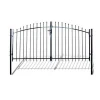 Most popular multi function aluminium wrought welded fence panel custom residential used metal security latest main gates design