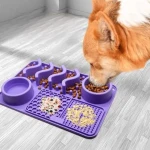 Multi-Functional Slow Food Licking Mat Cat and Dog Dinner Bowl Mat Pet Bowls & Feeders