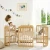 Import Multi-functional wood baby crib kids beds children table and chair mobile convertible wooden round baby bed from China