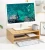 Import Multifunctional Use Computer Rack LCD Screen Bamboo Wood Desk Organizer Stand Increased Bracket from China