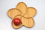 Natural bamboo service tray  coffee table sofa and sofa food Butler