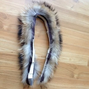 Natural Color Raccoon Fur For Hood