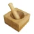Import Natural Spice Herb Grinder Bamboo Wood Mortar And Pestle Set from China