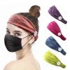 New Arrival Fashion Womens button hair ornament yoga hair band antiperspirant sweat absorbing headband