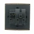 Import new design 86 type pa66  gold color 5pin 2gang on/off wall switch from China
