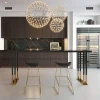 New Design Bar desk household simple modern solid wood/marble bar table and chair high feet long narrow bar desk